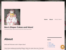 Tablet Screenshot of bevsdiapercakes.com